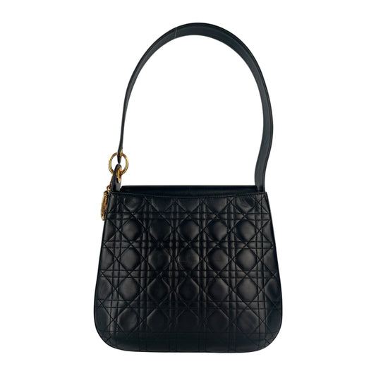 Dior Vintage Cannage Leather Shoulder Bag
