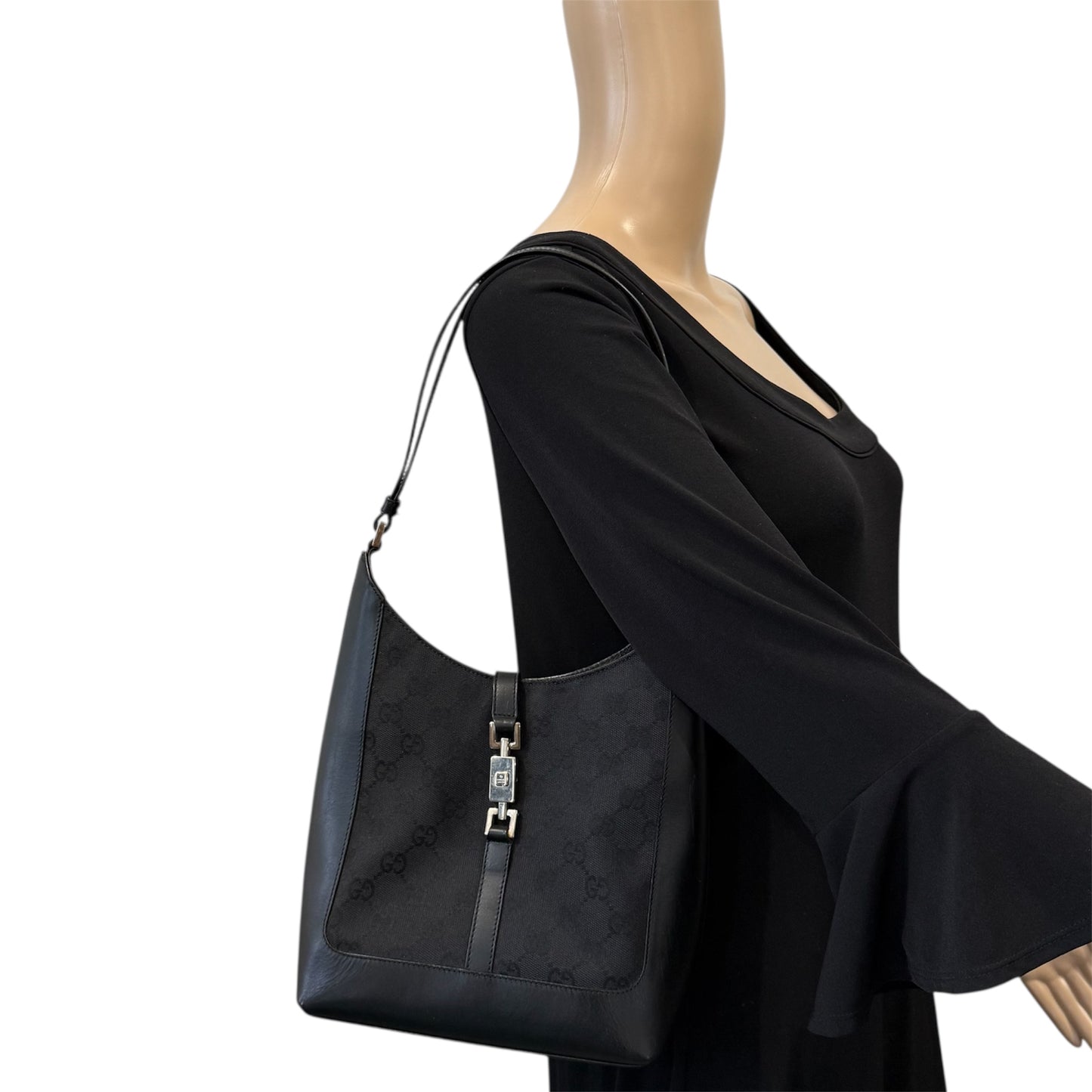 Gucci Vintage Monogram Jackie Bucket Bag