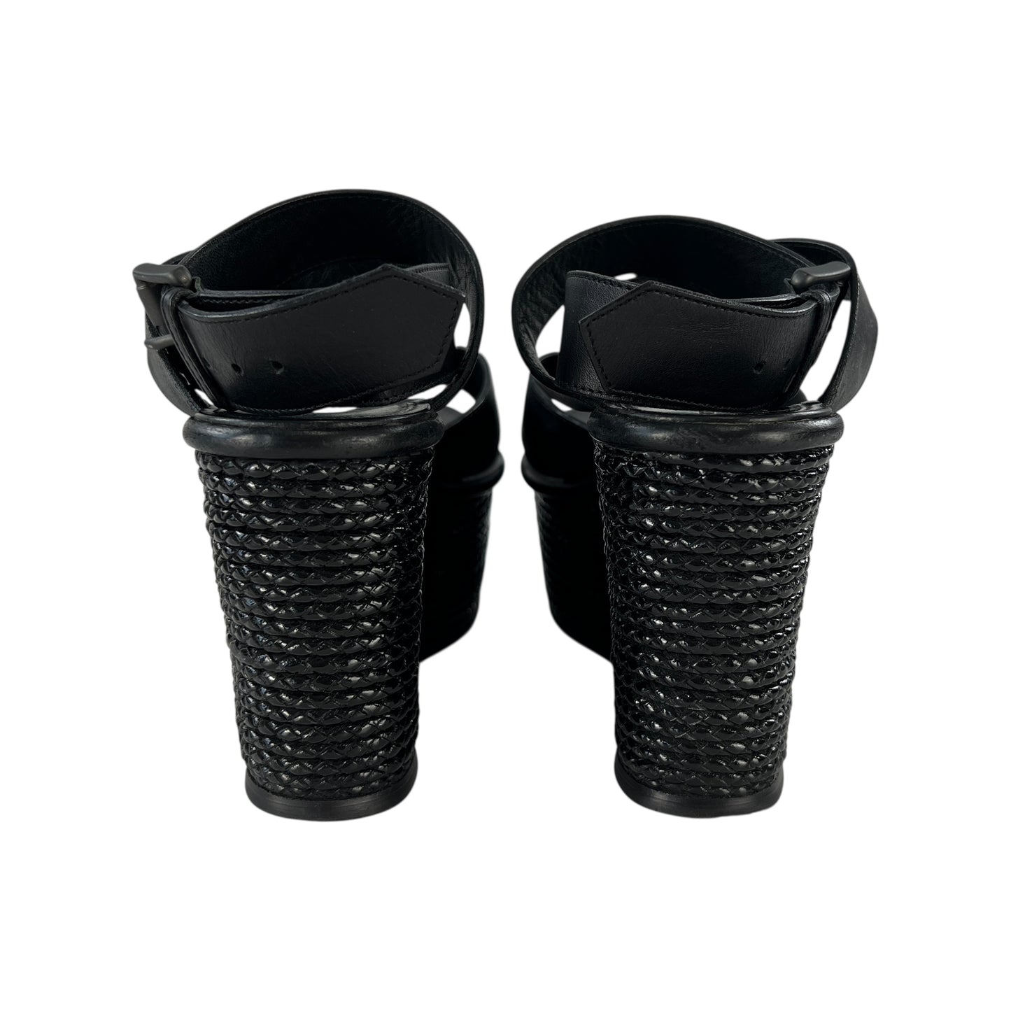 Bottega Veneta Leather Flatform Sandals