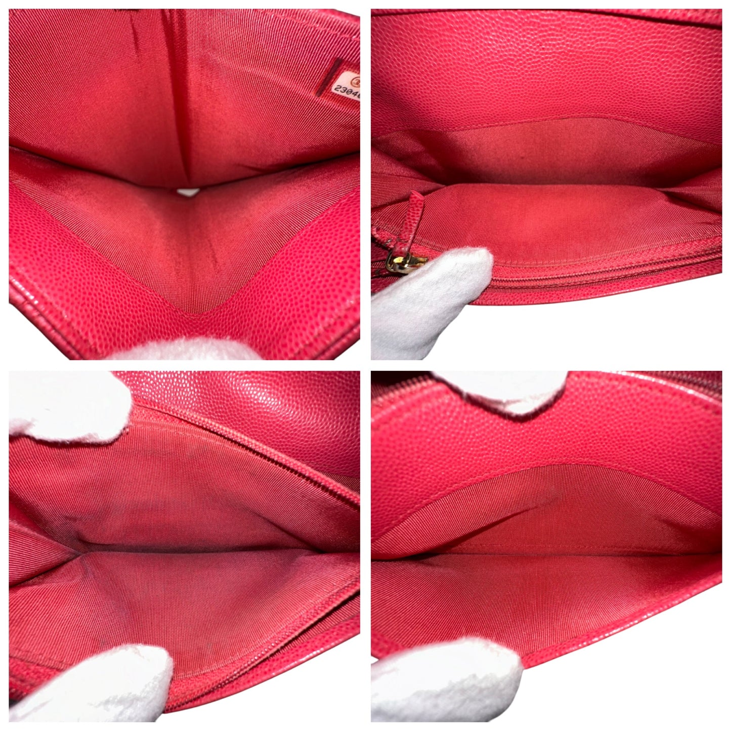 Chanel Matelasse Caviar Leather Long Bifold Wallet