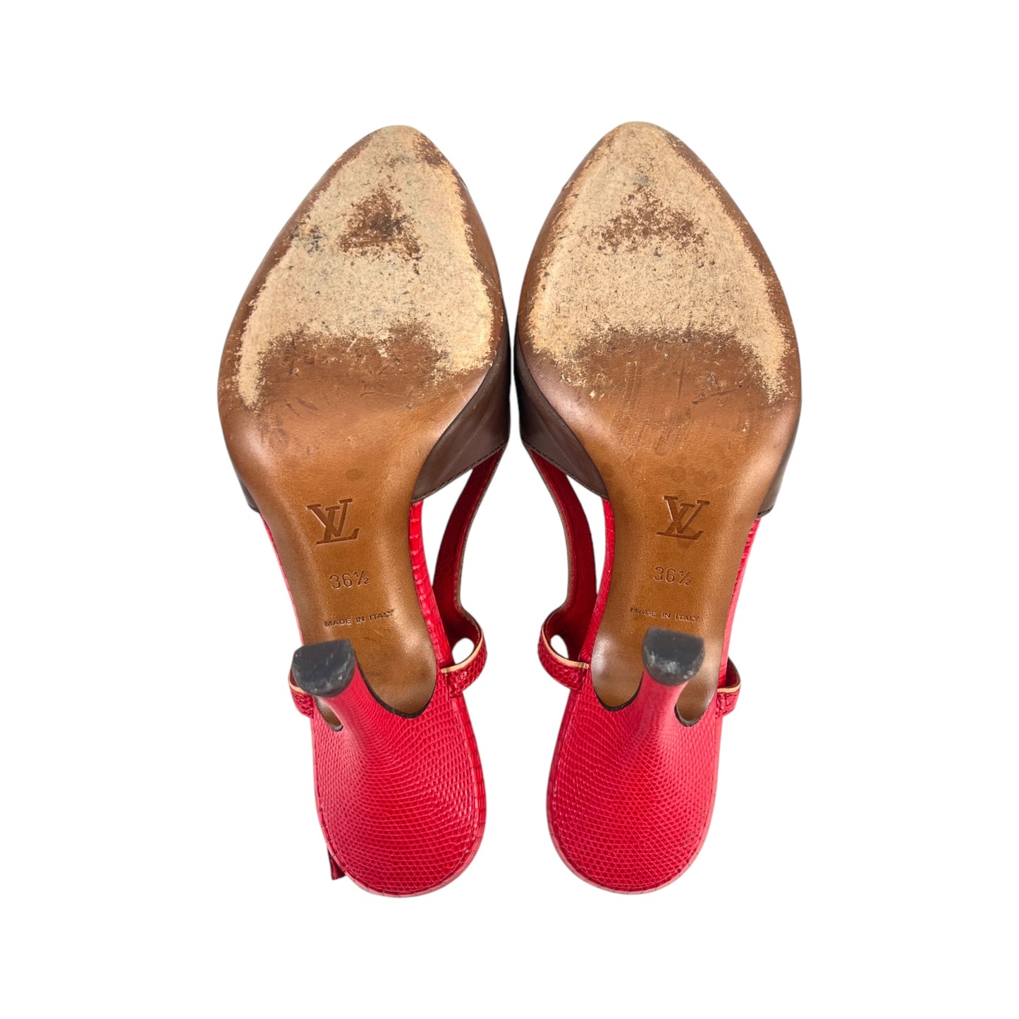 Louis Vuitton Cherry Leather Heels