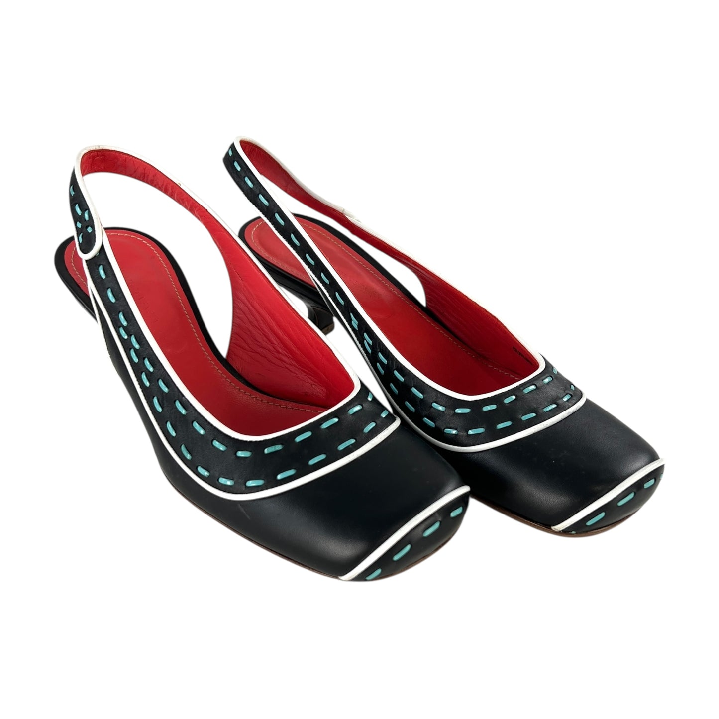 Bottega Veneta Tricolor Kitten Heel