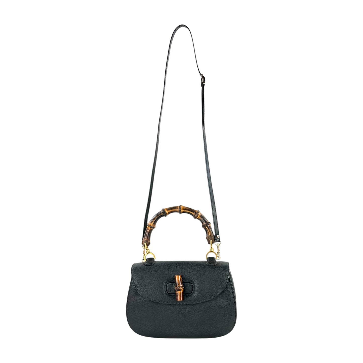 Gucci Vintage Bamboo Turnlock Handbag