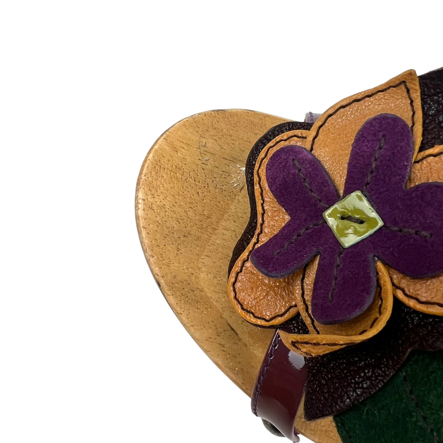 Miu Miu Flower Wooden Wedges