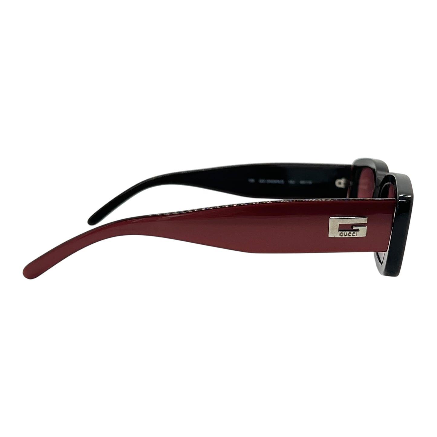 Gucci Moda Red Acrylic Sunglasses