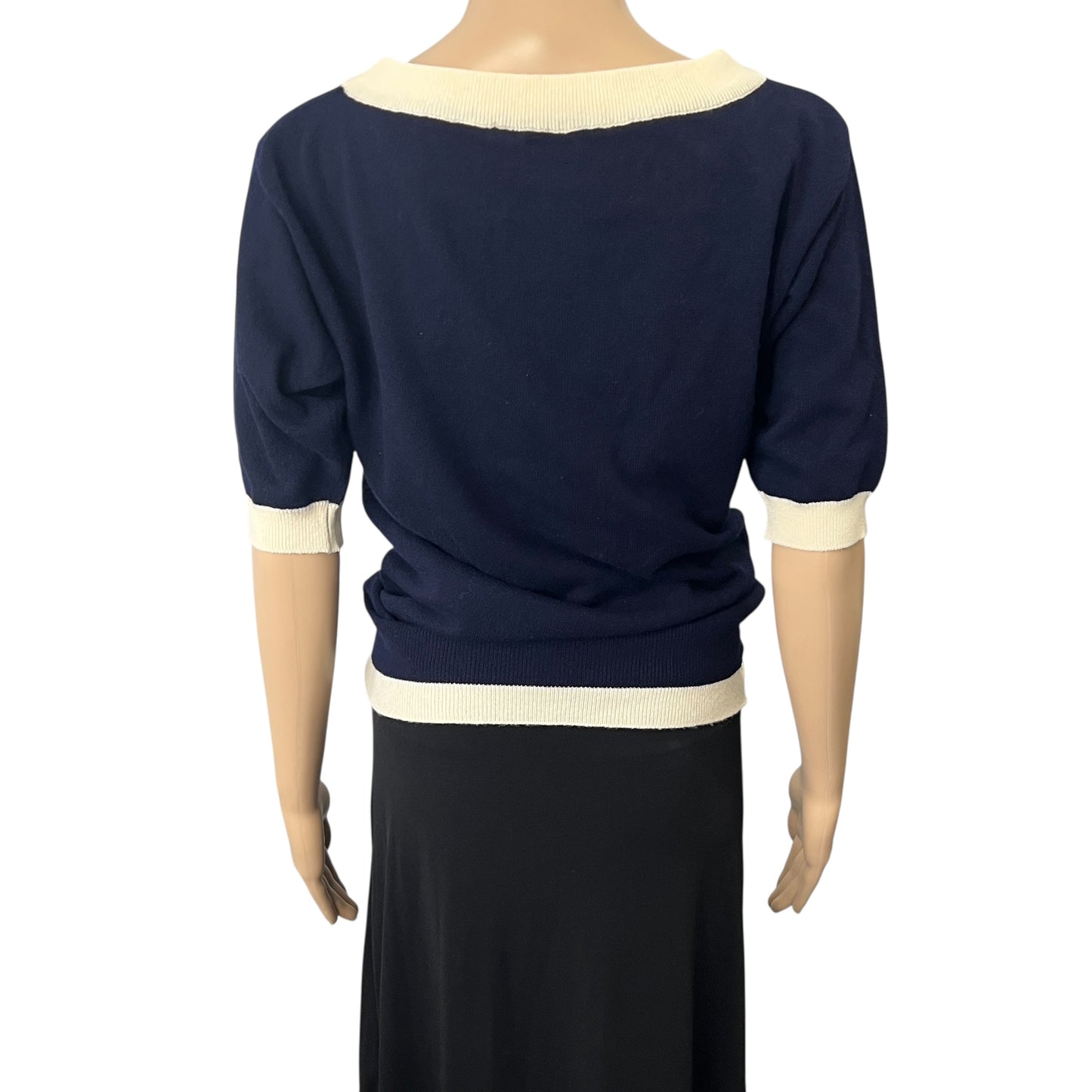 Chanel Cashmere Short Sleeve Sweater