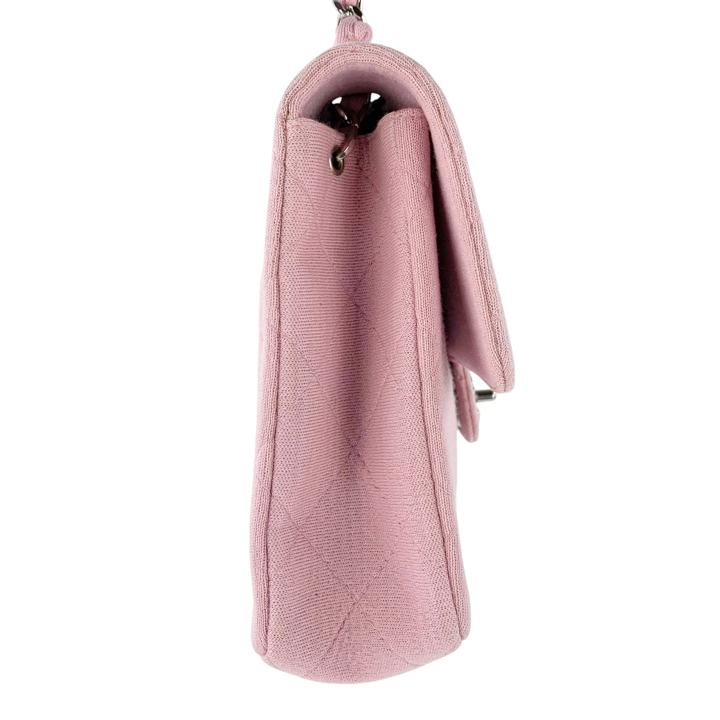 Chanel Matelasse Single Flap Jersey Medium Shoulder Bag