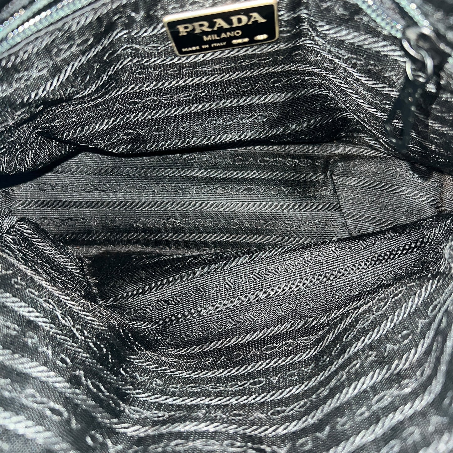 Prada Chain Wool Handbag