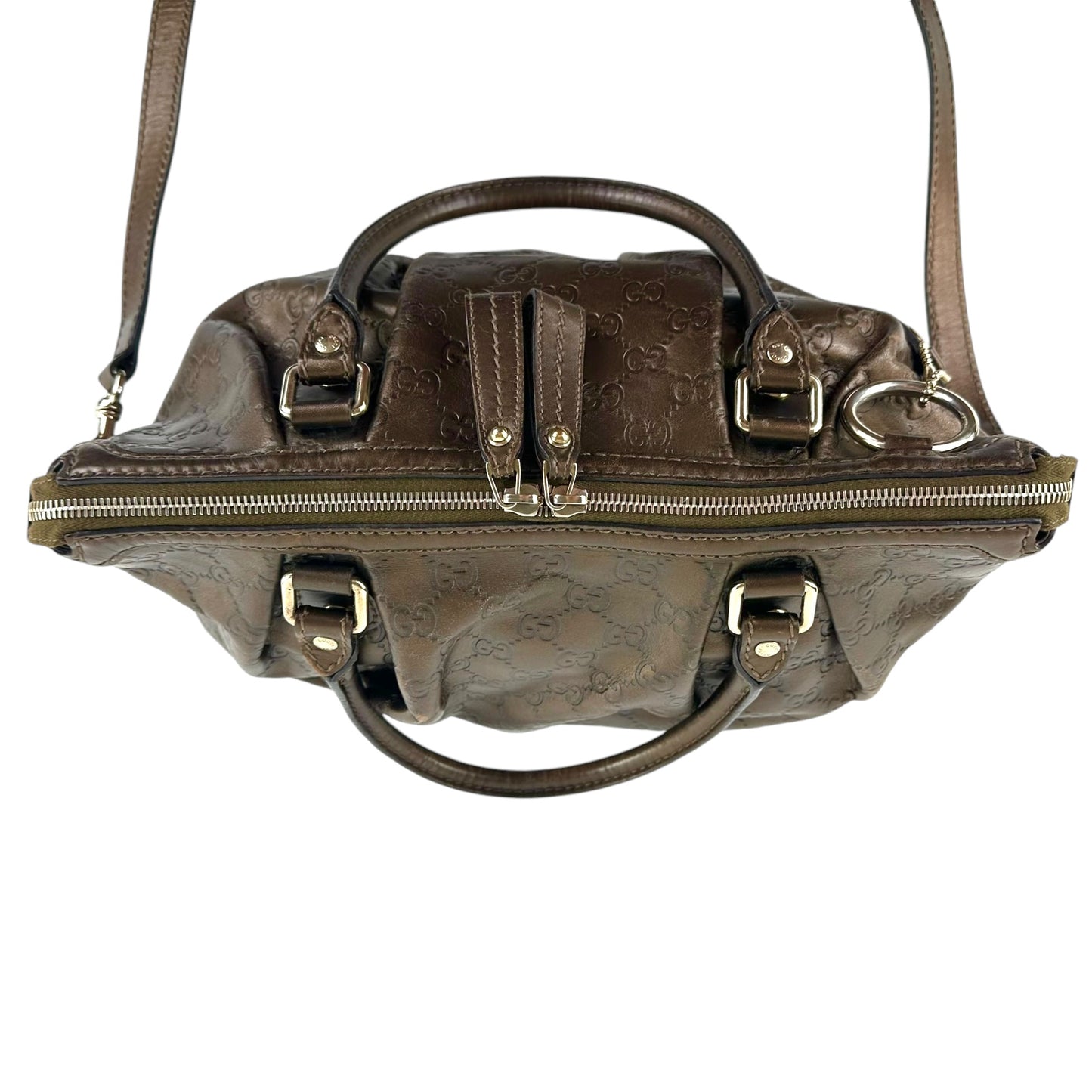 Gucci Guccissima Sukey Leather 2-Way Bag