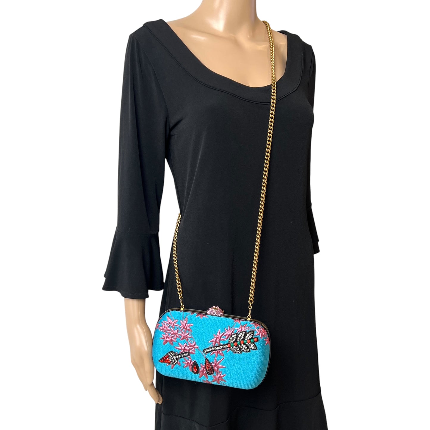 Gucci Animalier Brocade Clutch Bag