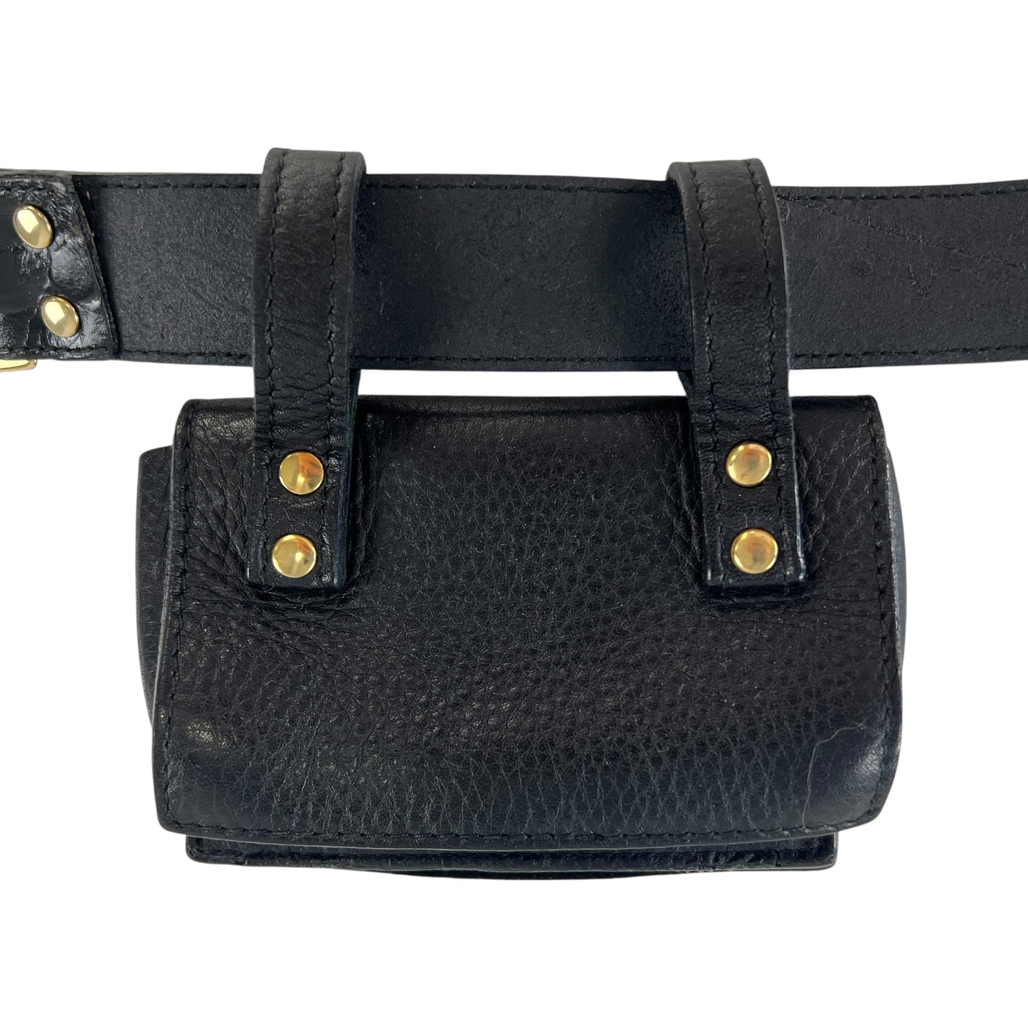 Versace Vintage Medusa Mini Leather Belt Bag