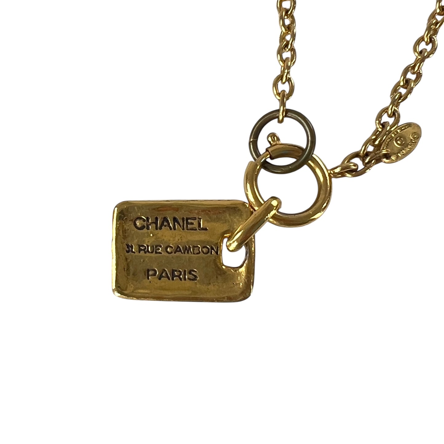 Chanel Vintage Plate Necklace