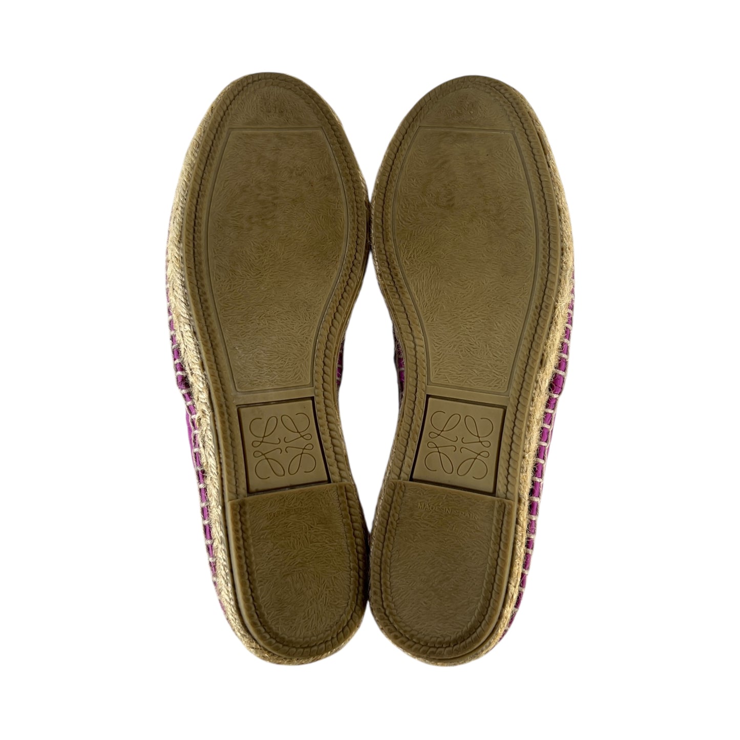 Loewe Embossed Leather Espadrilles
