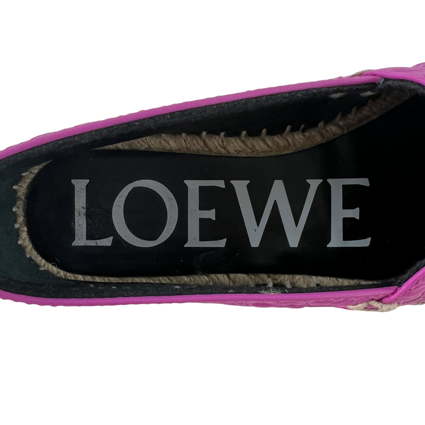 Loewe Embossed Leather Espadrilles