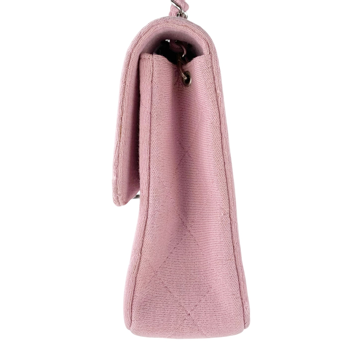 Chanel Matelasse Single Flap Jersey Medium Shoulder Bag