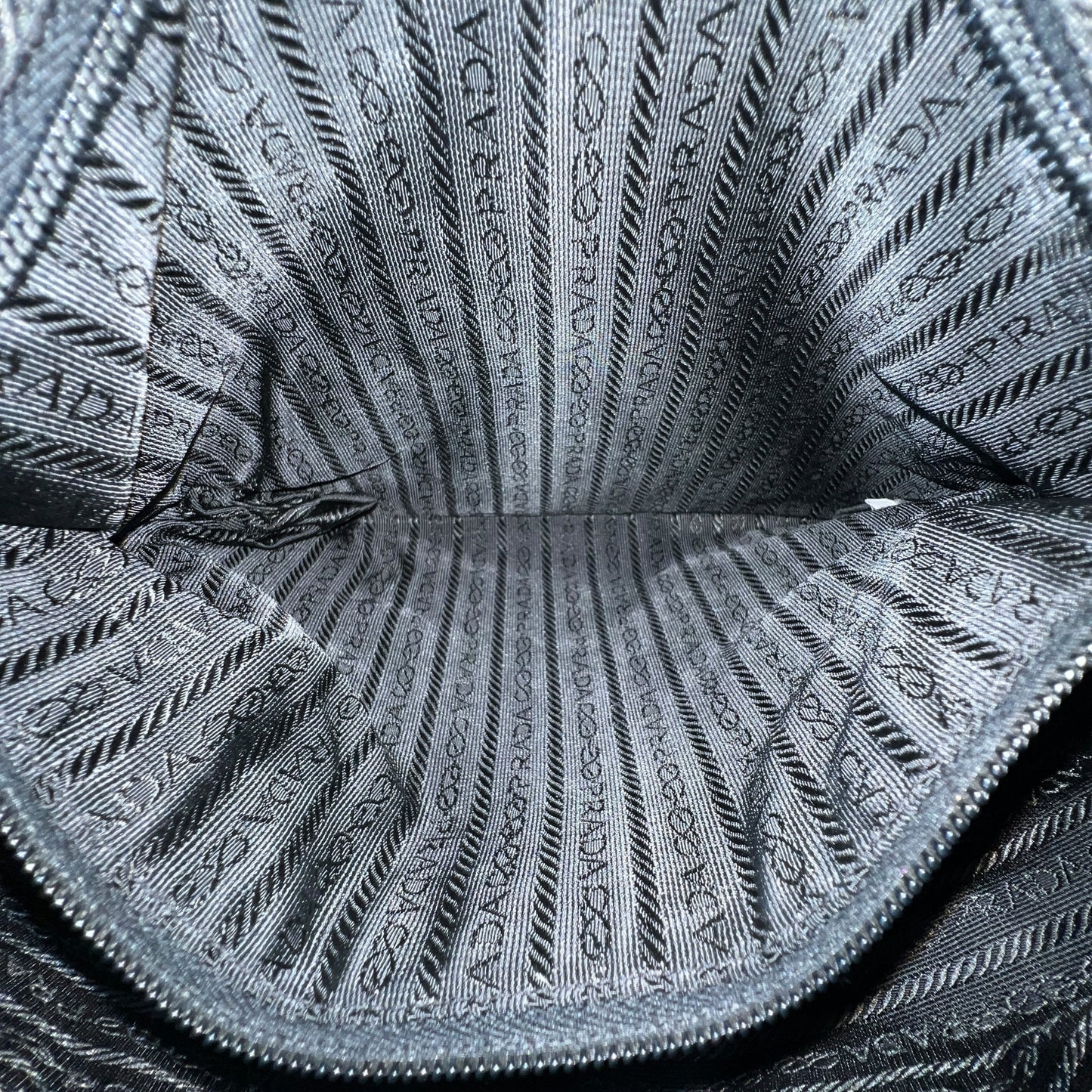 Prada Leather Flower Nylon Shoulder Bag