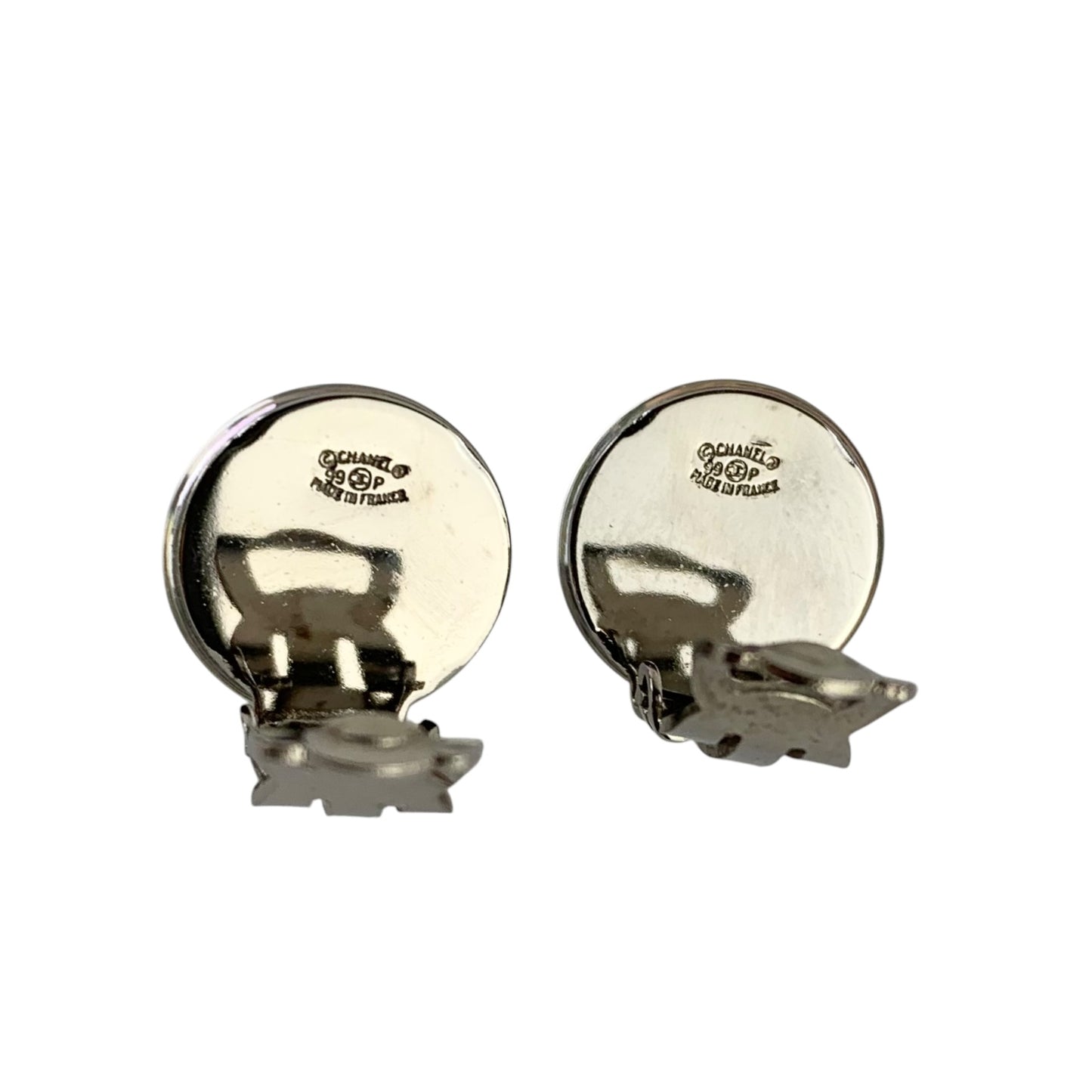 Chanel Rainbow CC Clip-On Earrings