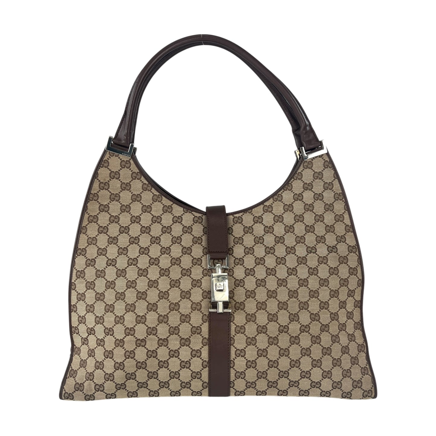 Gucci Monogram Large Bardot Shoulder Bag