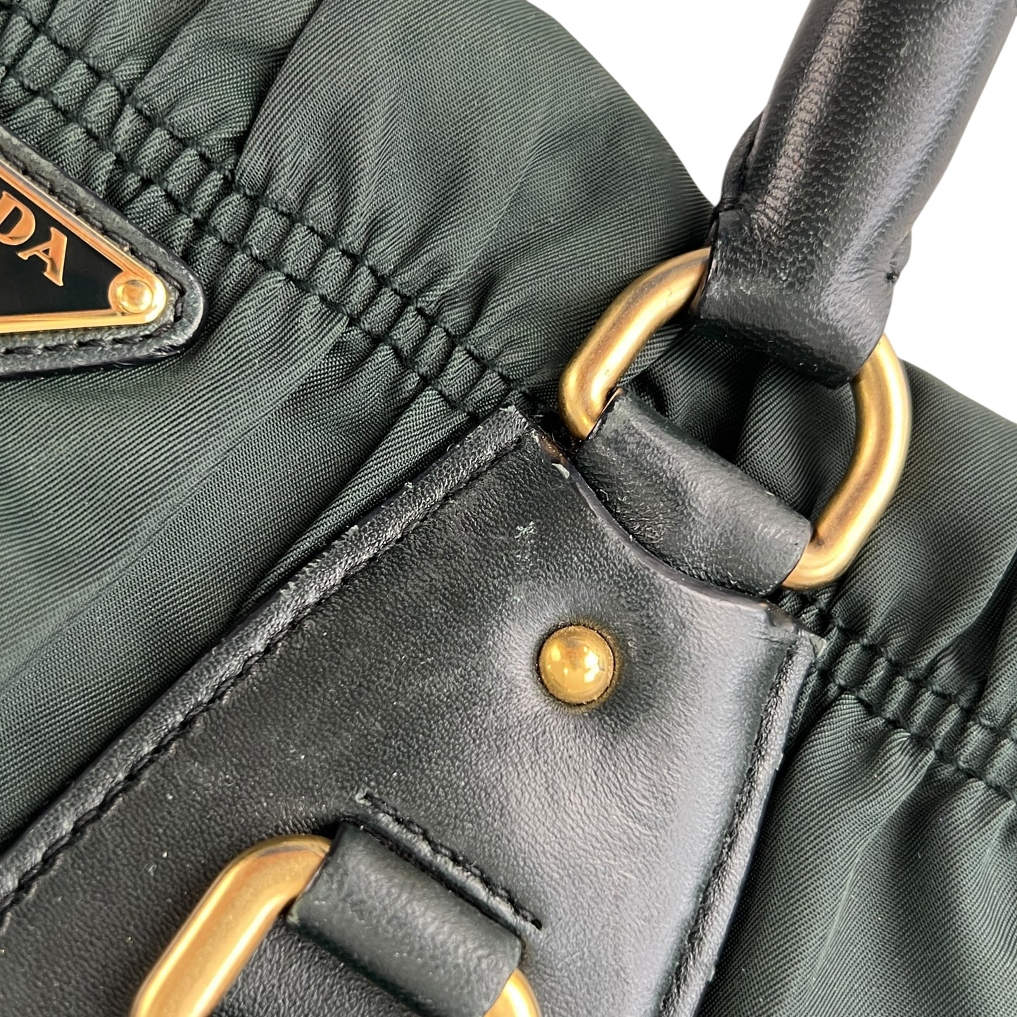 Prada Gaufre Nylon Handbag