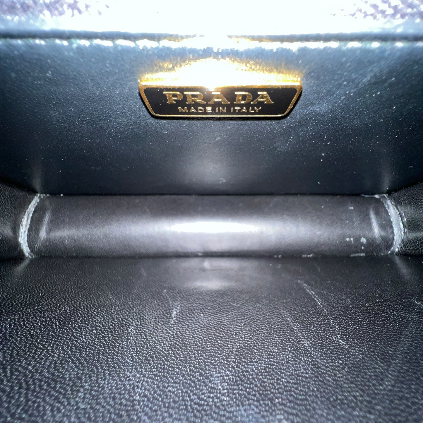 Prada Saffiano Leather Chain Crossbody Bag