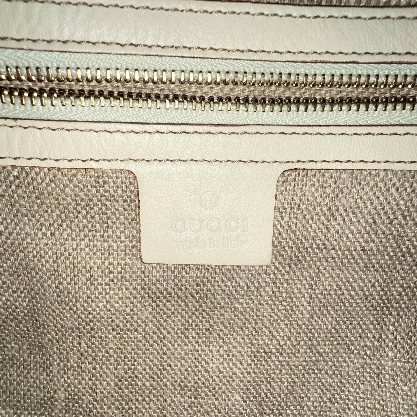 Gucci Web Jackie Leather Shoulder Bag