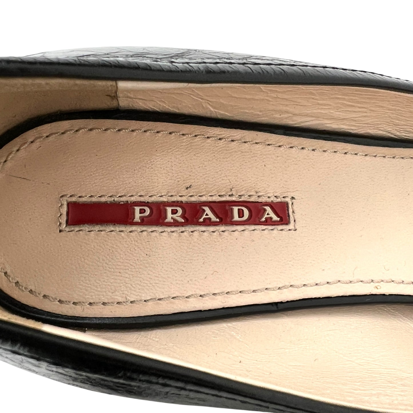 Prada Leather Bow Pumps