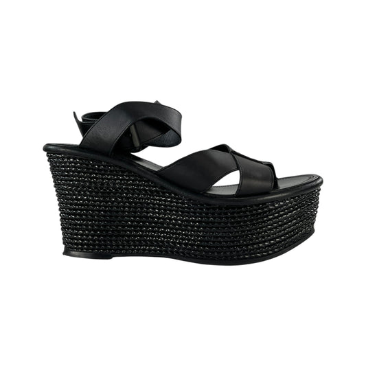 Bottega Veneta Leather Flatform Sandals