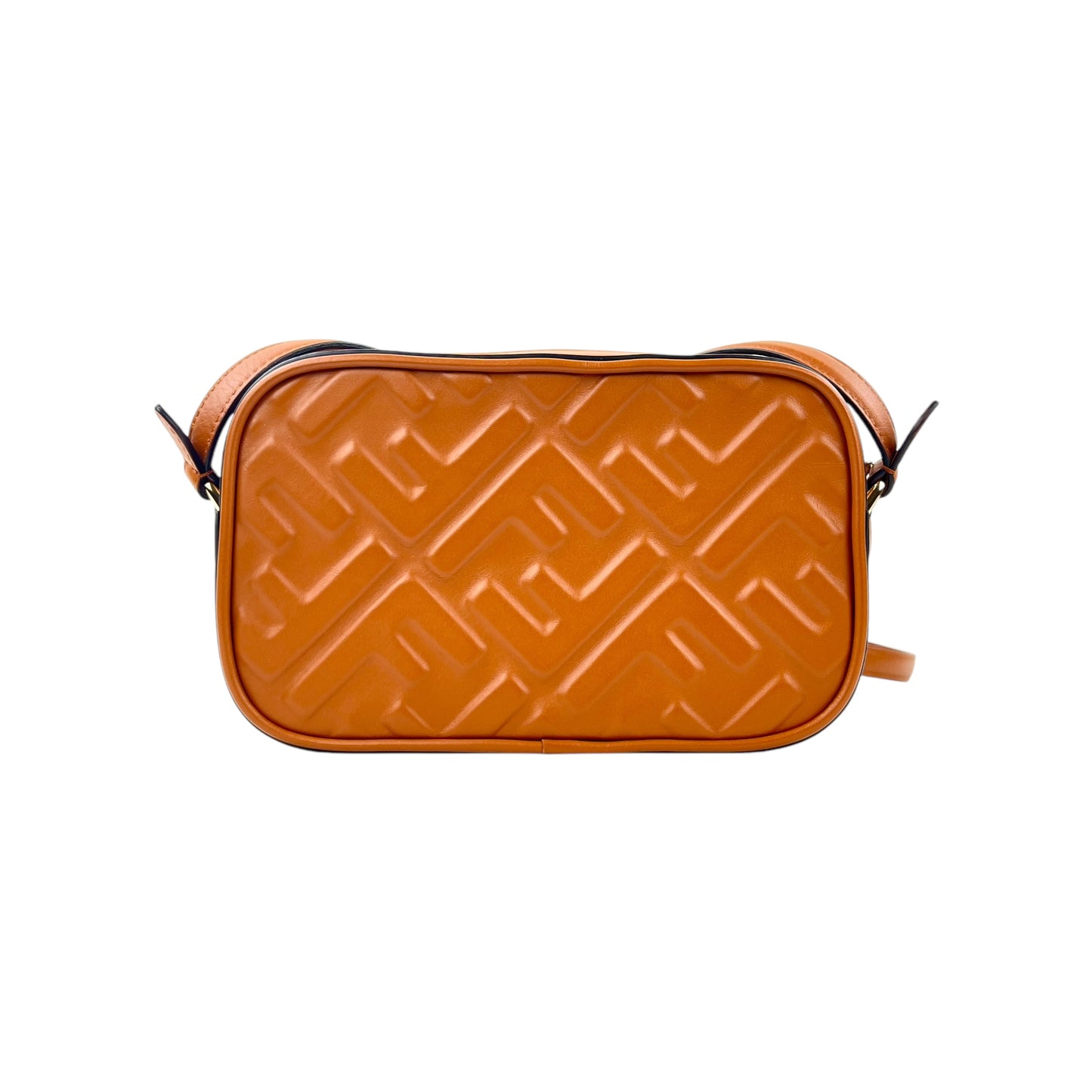 Fendi Zucca Embossed Leather Camera Crossbody Bag