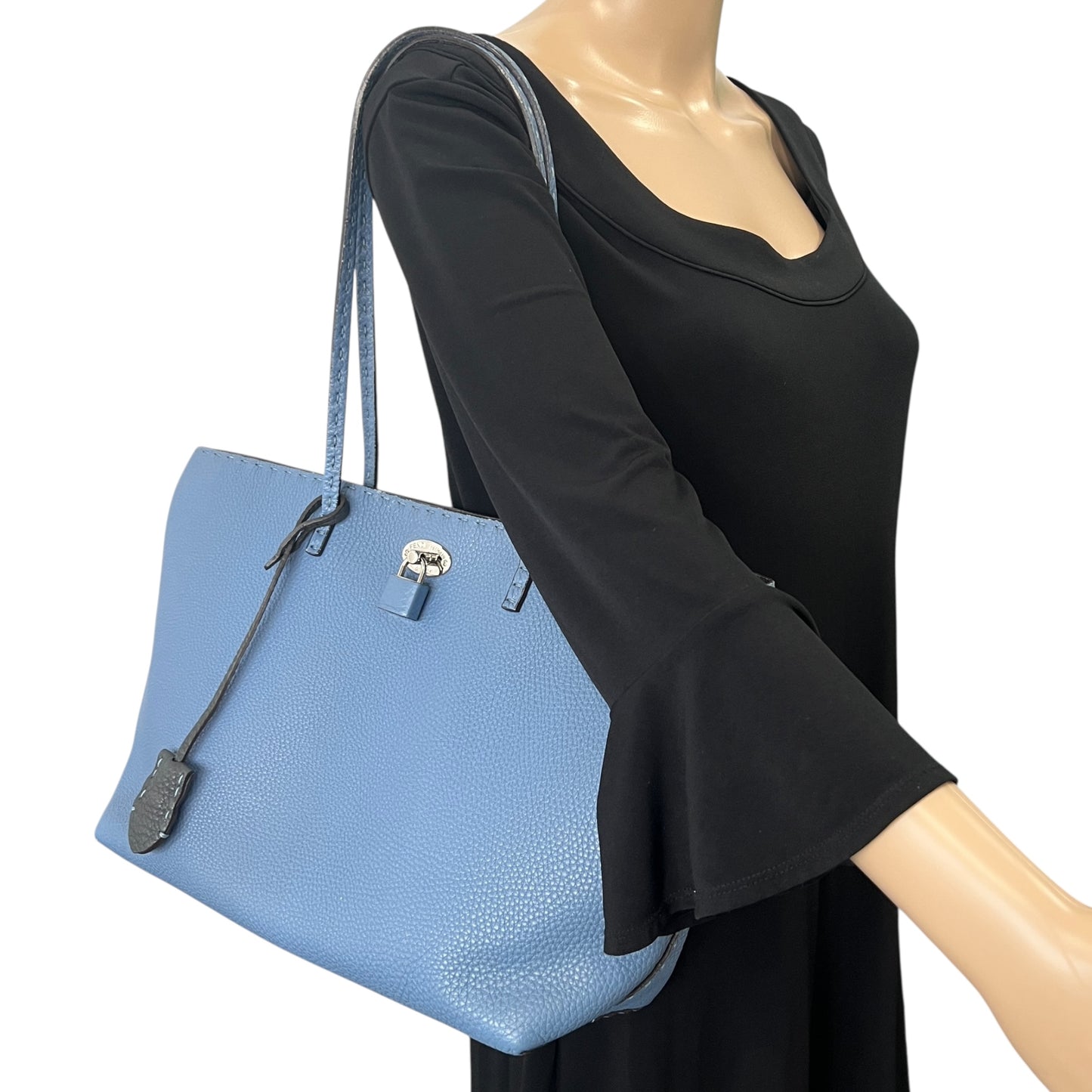 Fendi Carla Selleria Leather Tote Bag