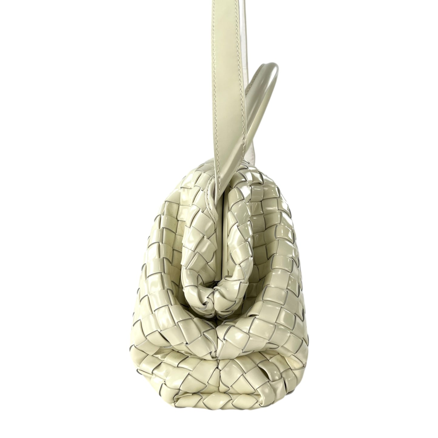 Bottega Veneta Intrecciato Patent Leather Two-Way Bag