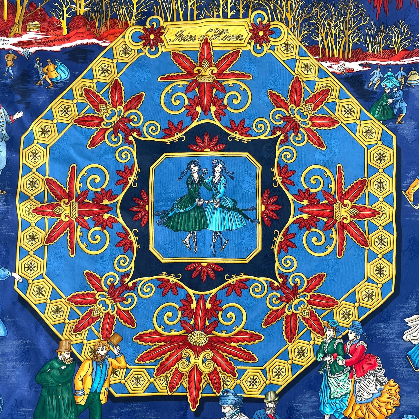 Hermès Joies d'Hiver Silk Scarf
