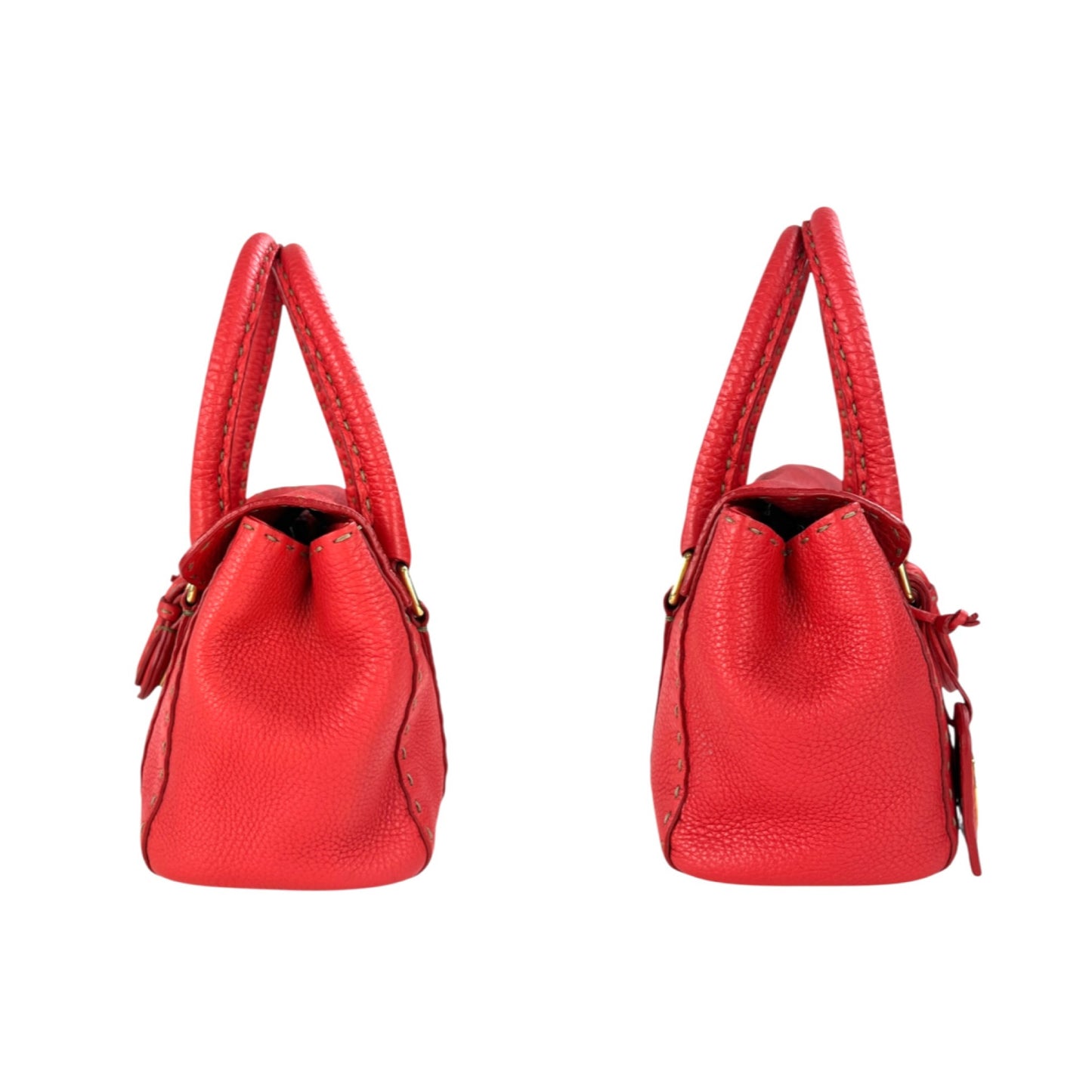 Fendi Mini Linda Selleria Leather Handbag