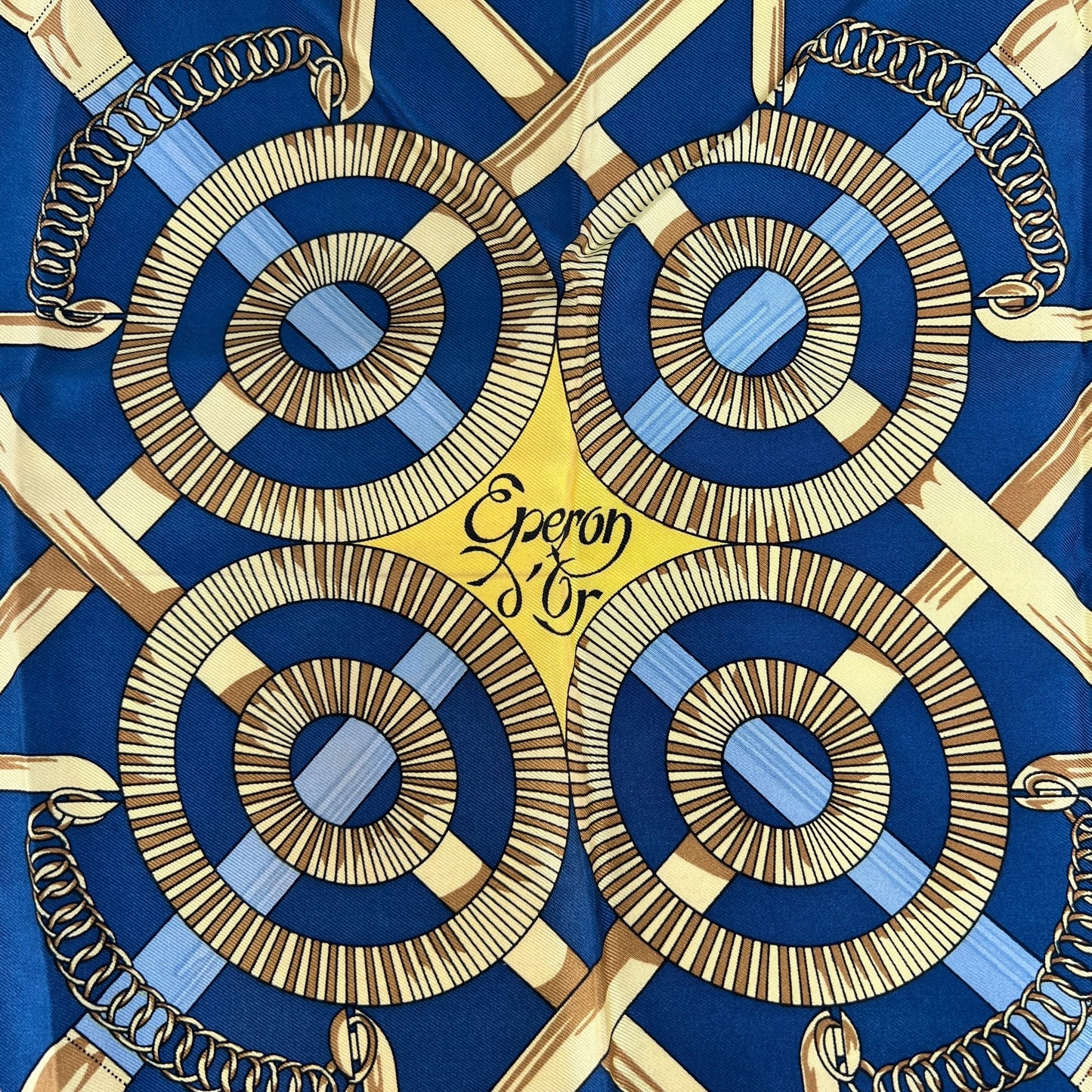Hermes Eperon d’ Or Silk Scarf