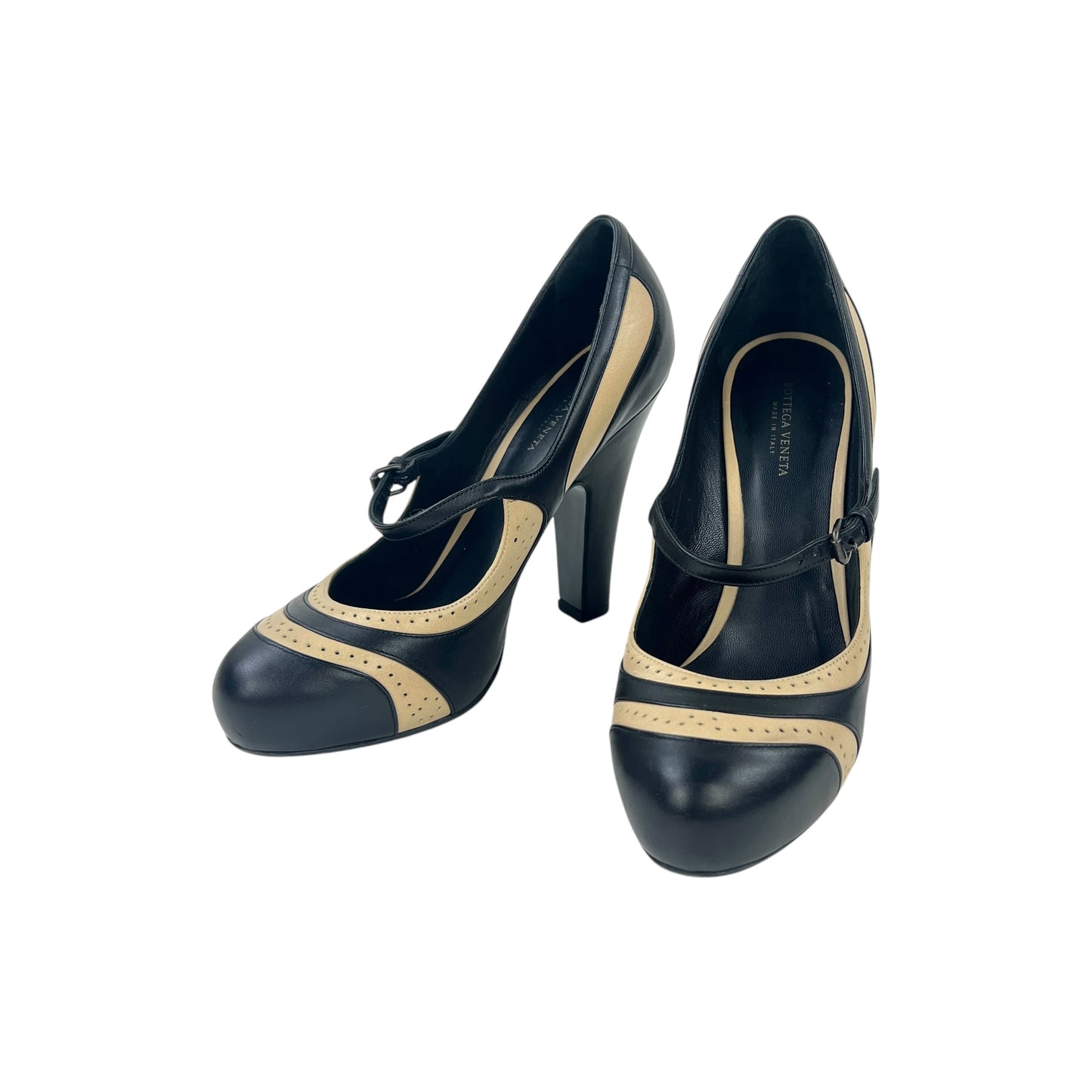 Bottega Veneta Brogue Leather Pumps