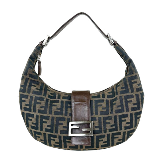 Fendi Zucca Croissant Shoulder Bag