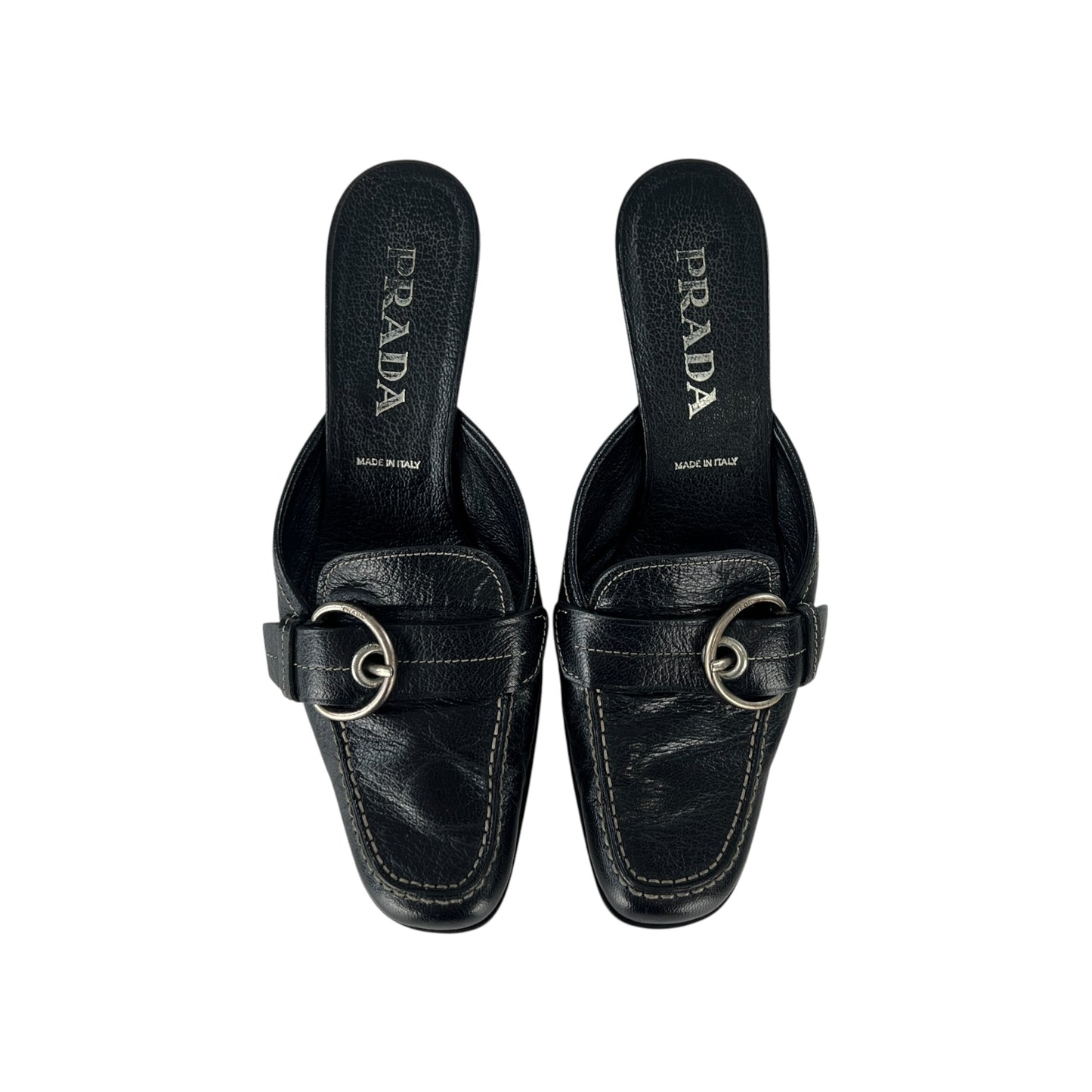 Prada Leather Mules