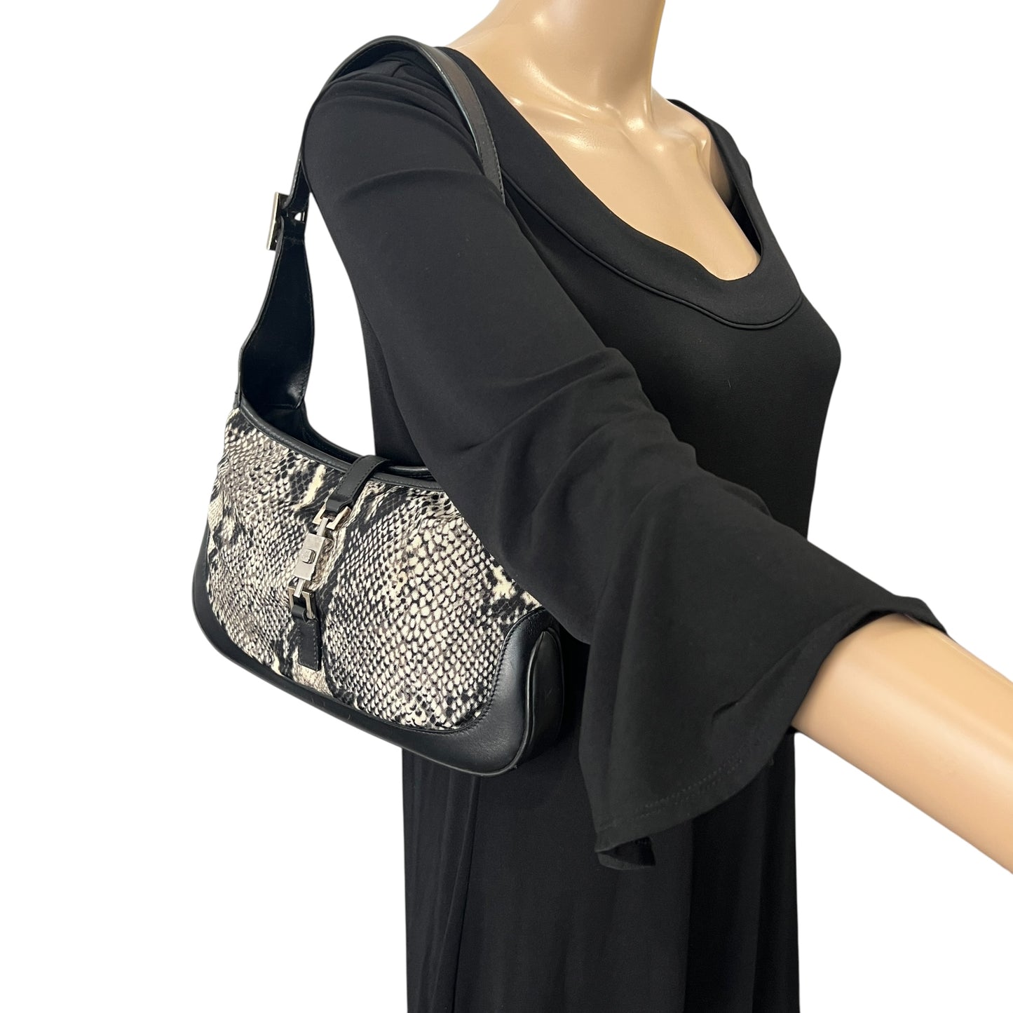 Gucci Python Print Jackie Handbag