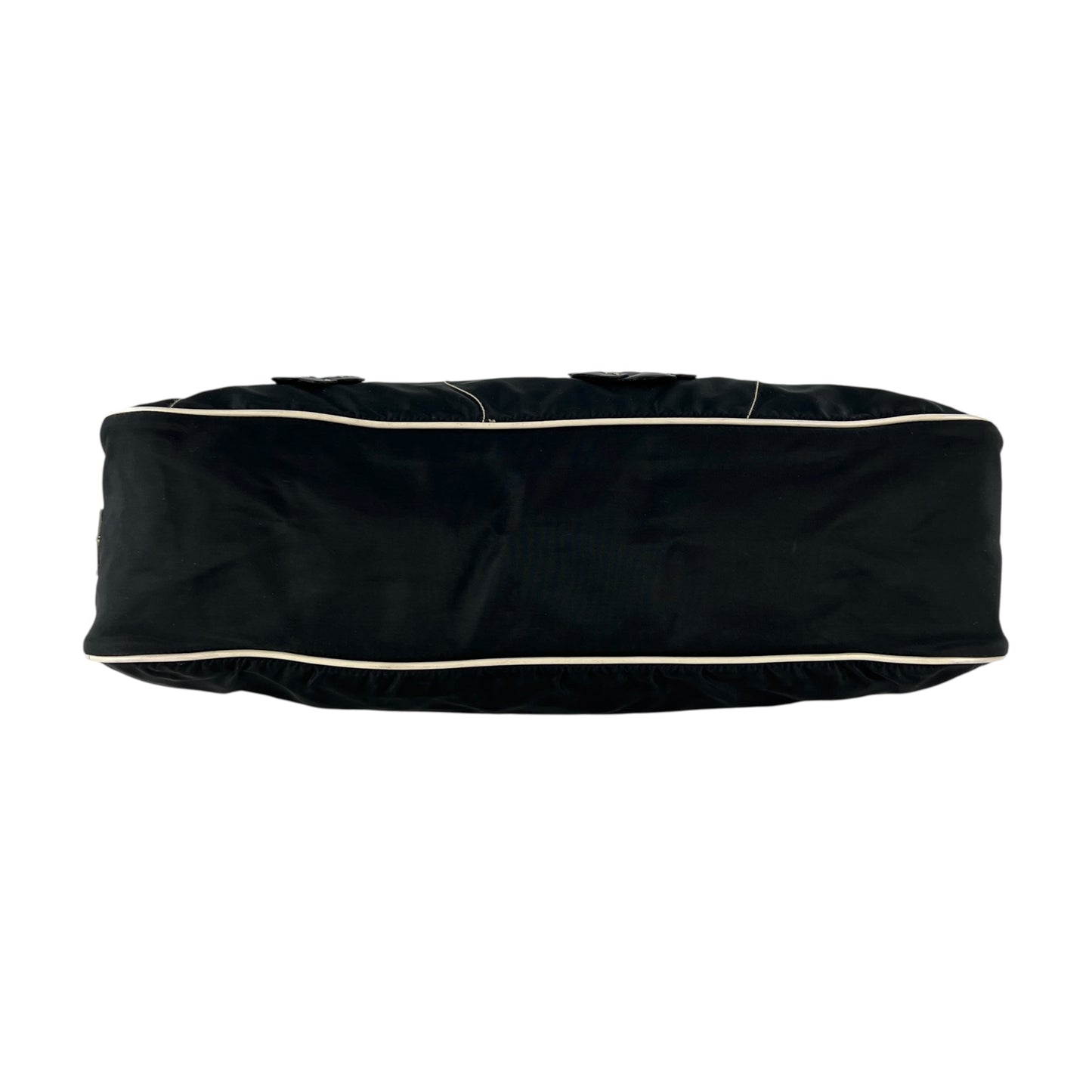 Prada Leather Flower Nylon Shoulder Bag