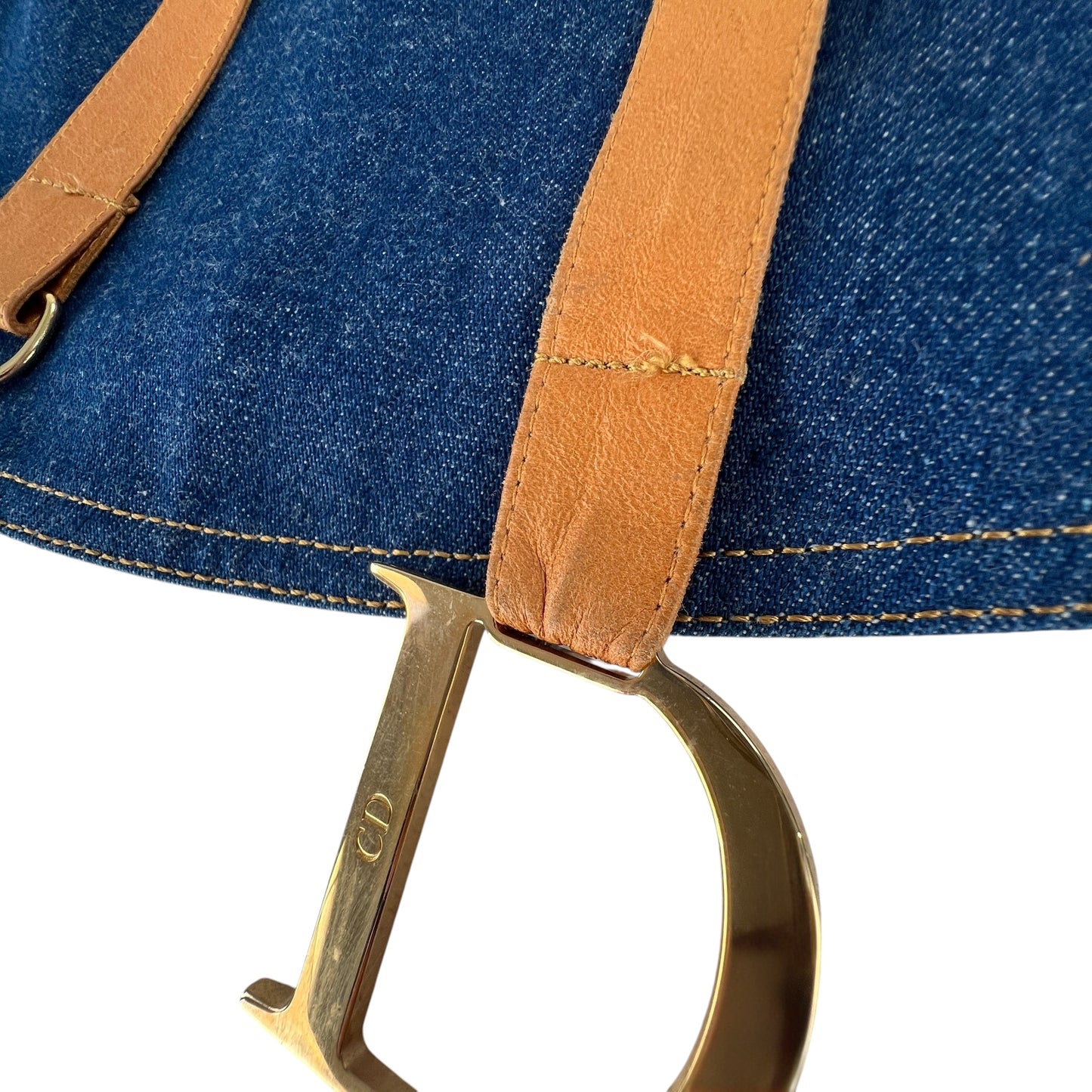 Dior John Galliano Saddle Denim Skirt