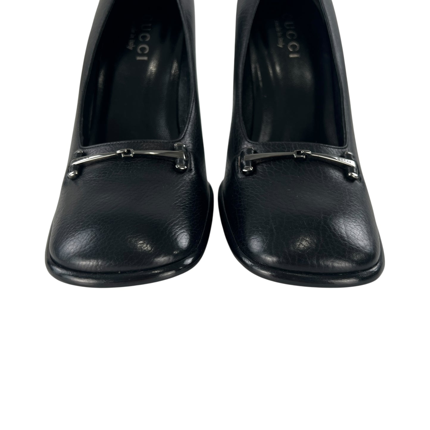 Gucci Leather Horsebit Pumps