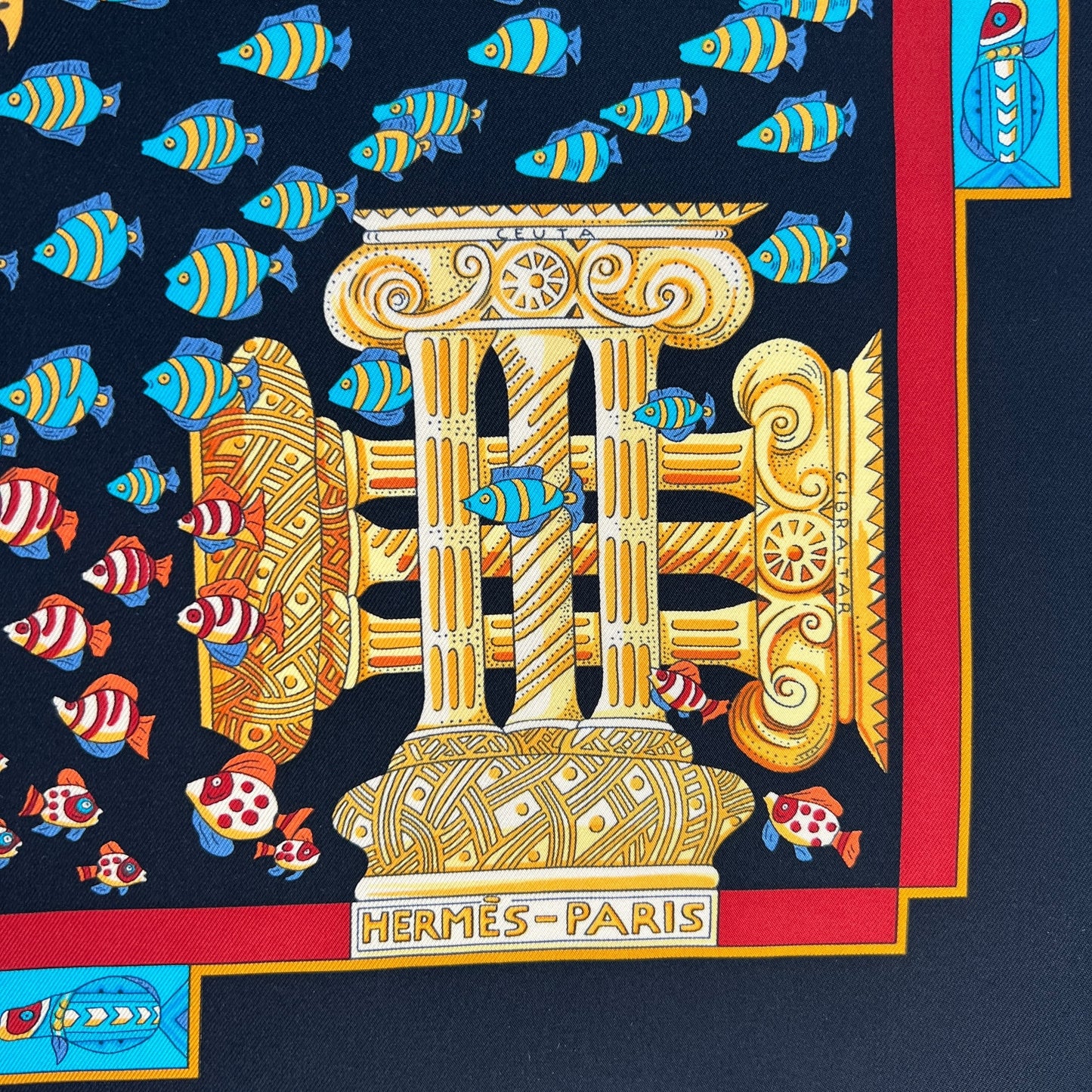 Hermès Gold Atlantic Encounter Scarf