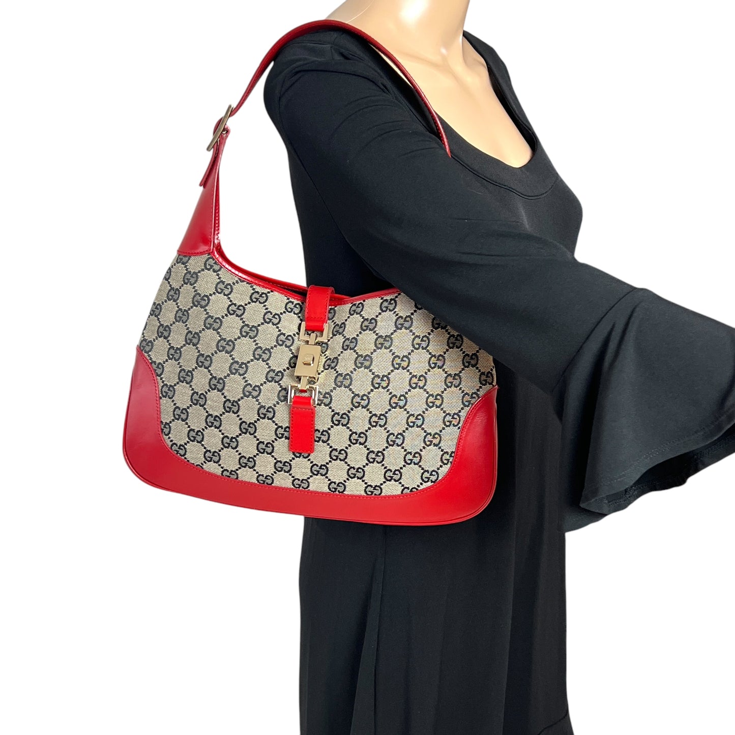 Gucci Monogram Jackie Shoulder Bag