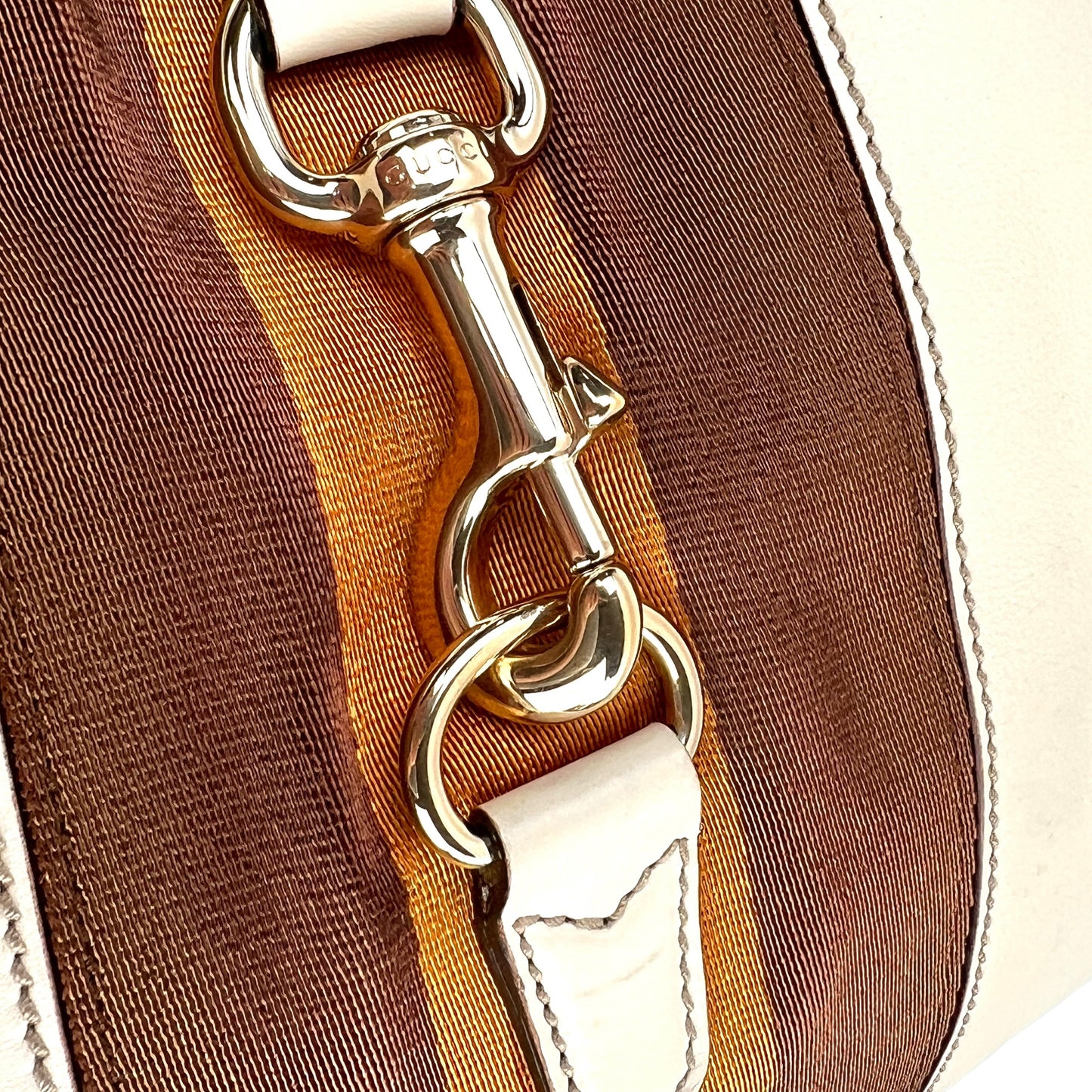 Gucci Web Jackie Leather Shoulder Bag