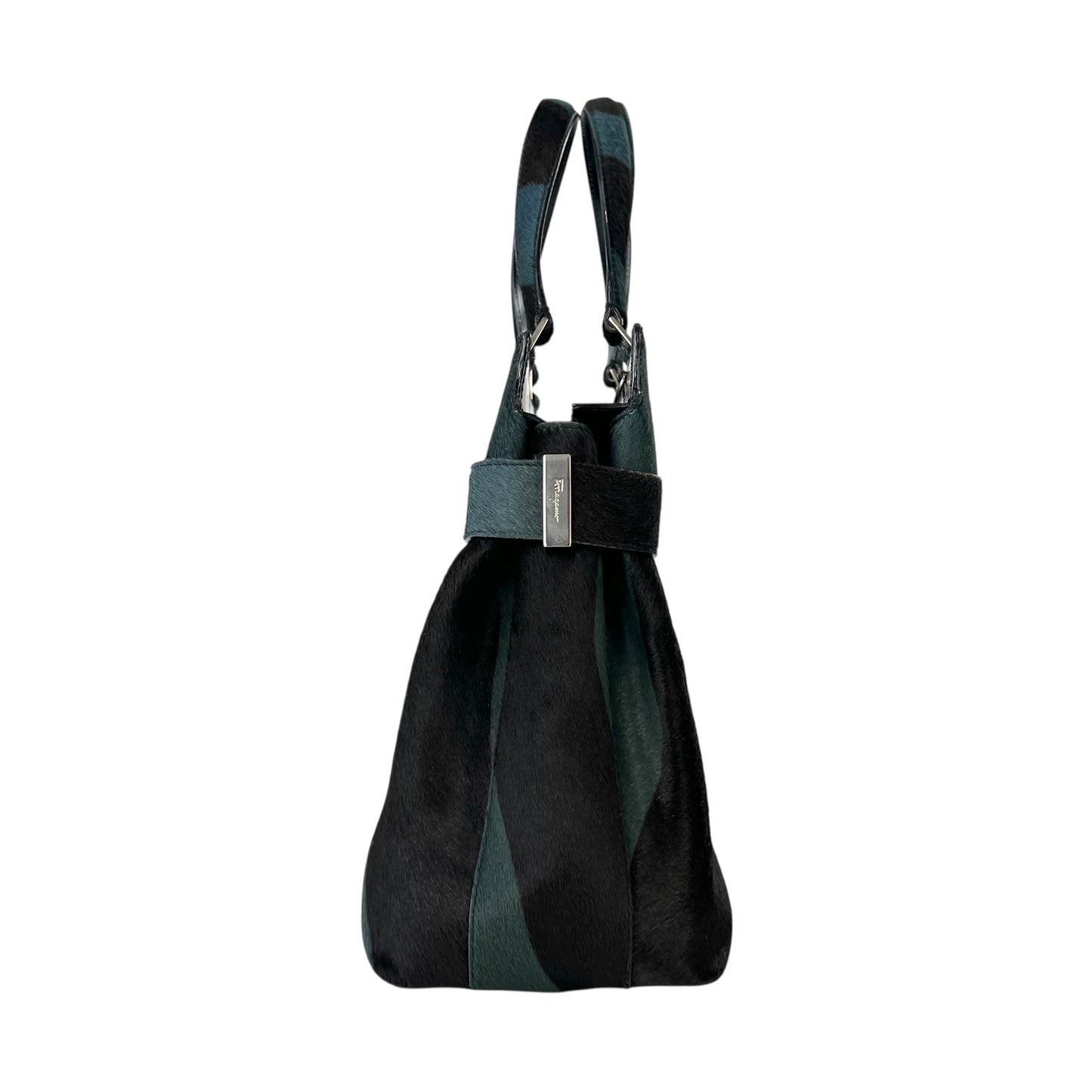 Ferragamo Zebra Print Calf Hair Handbag