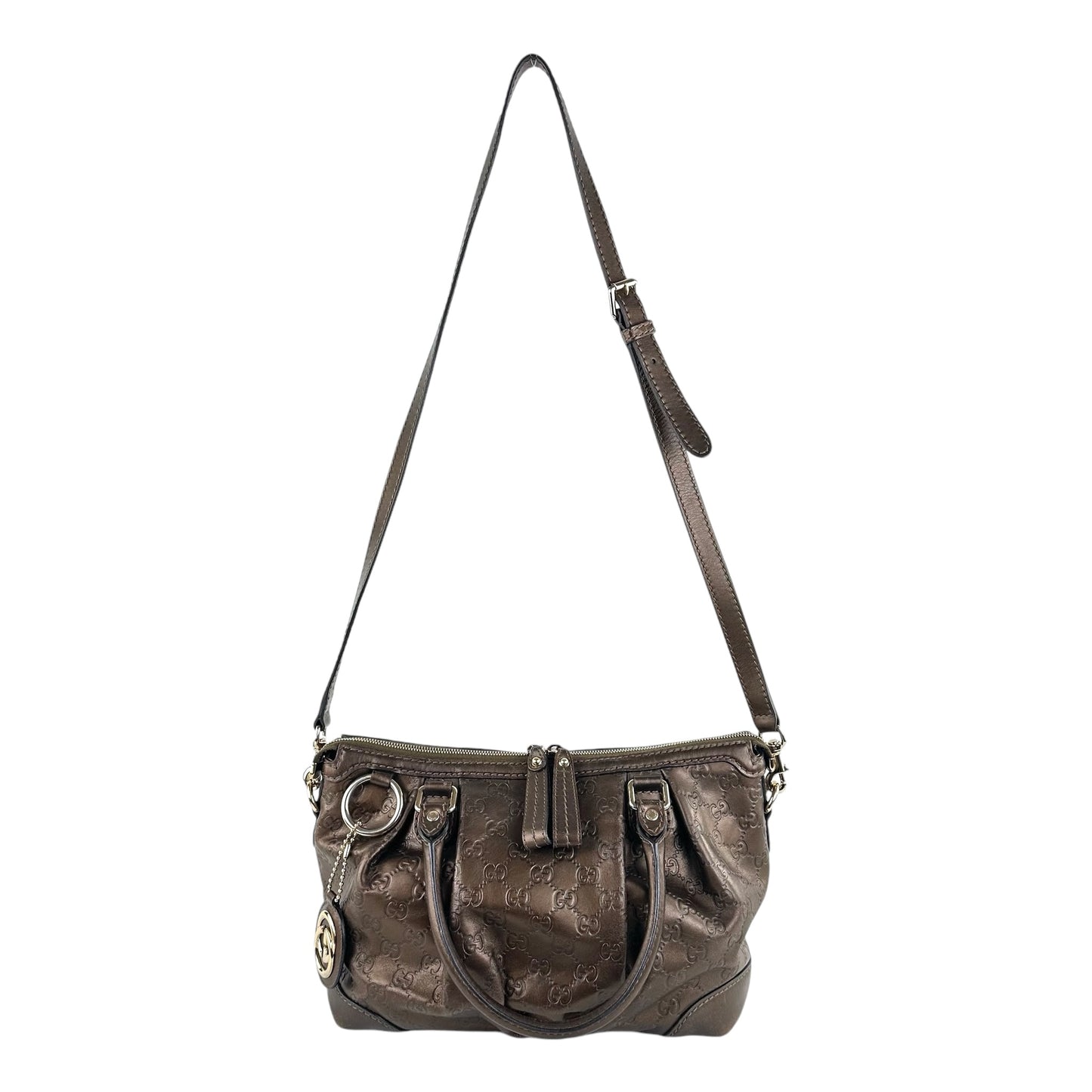 Gucci Guccissima Sukey Leather 2-Way Bag