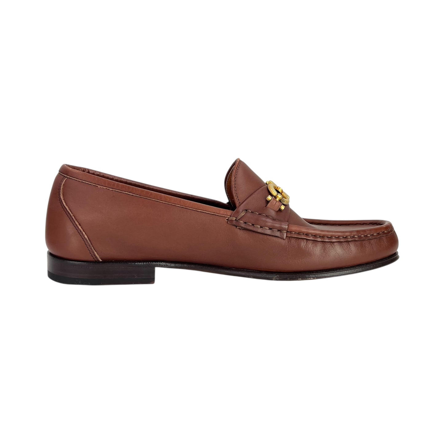 Ferragamo Gancini Leather Loafers