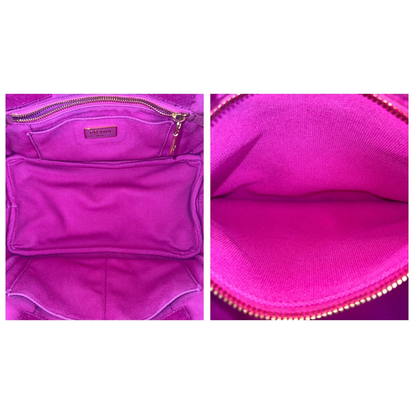 Prada Vintage Mini Canapa Canvas Tote