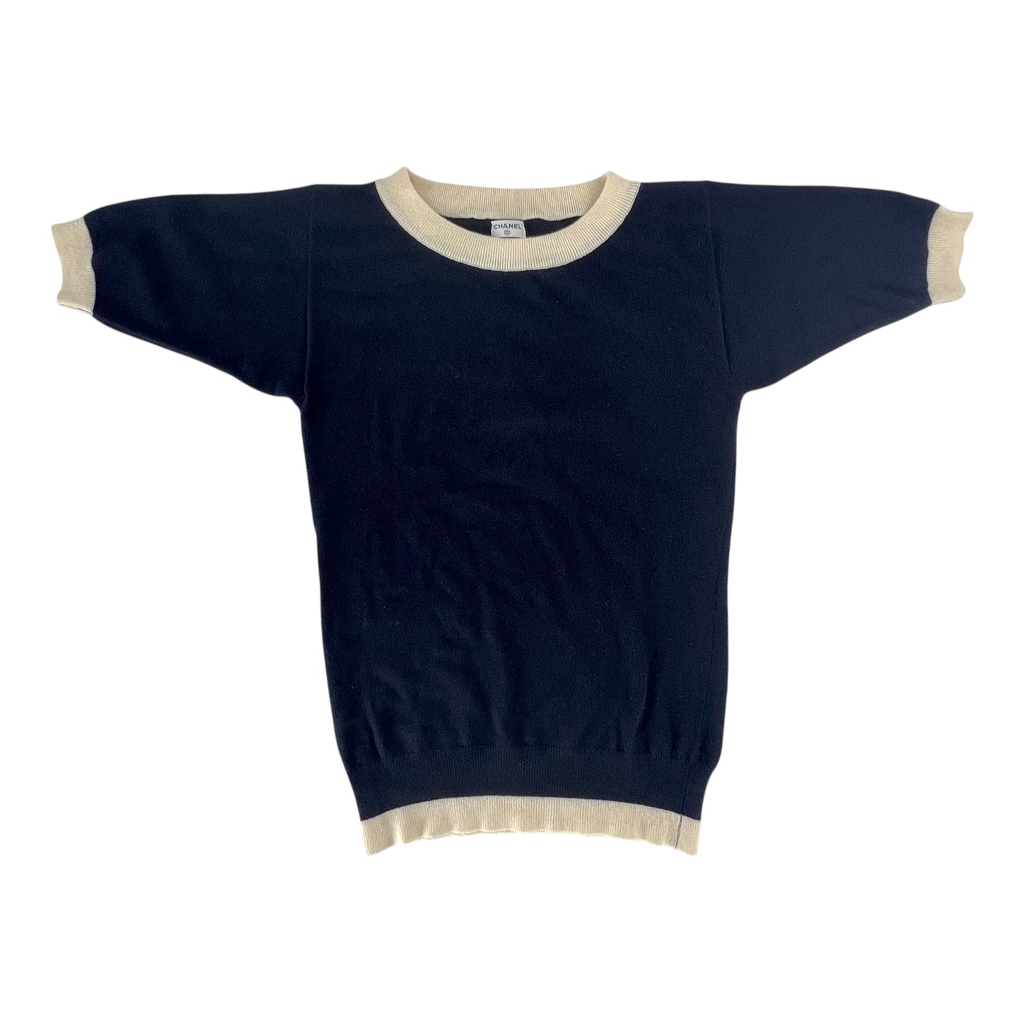 Chanel Cashmere Short Sleeve Sweater