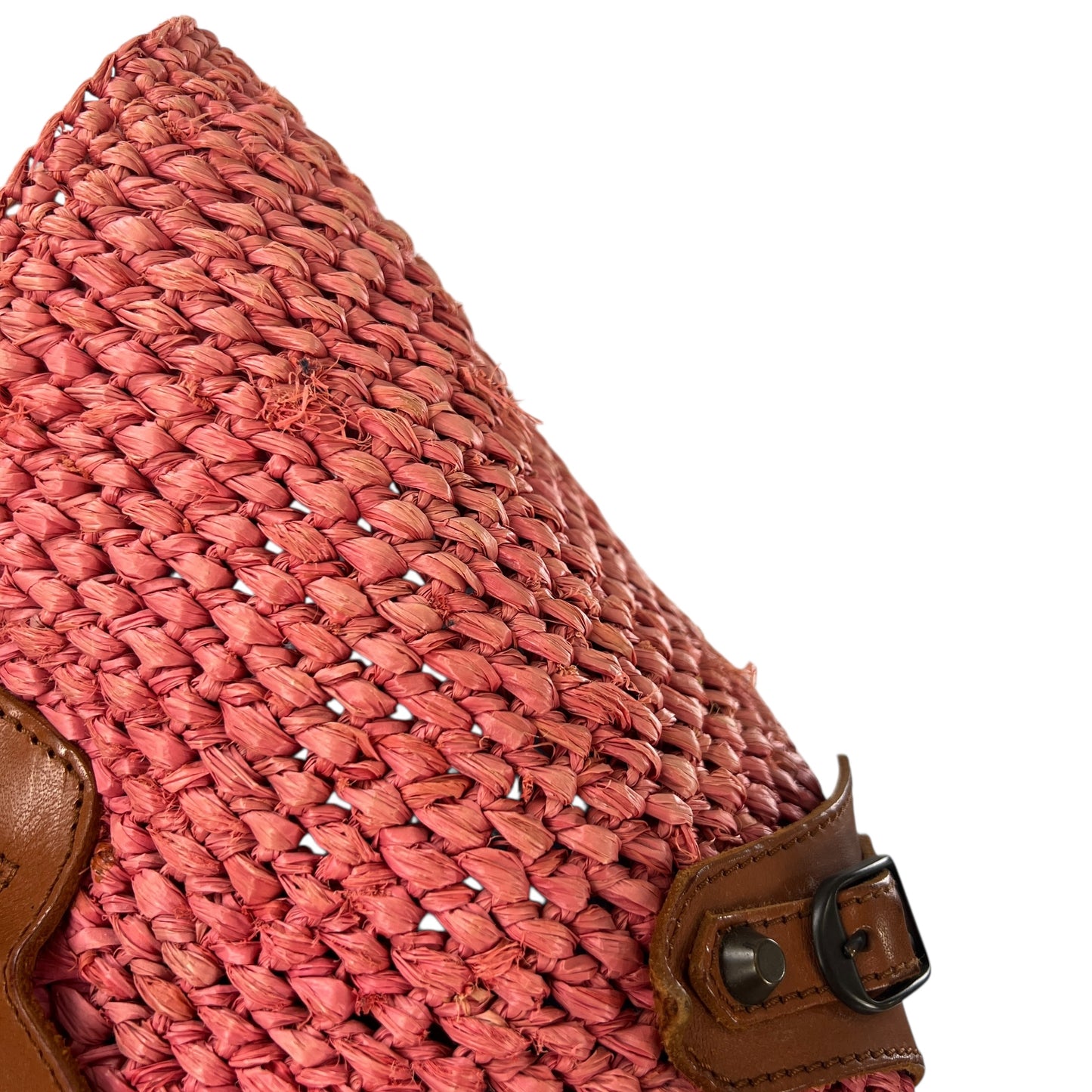 Balenciaga Raffia Basket Bag