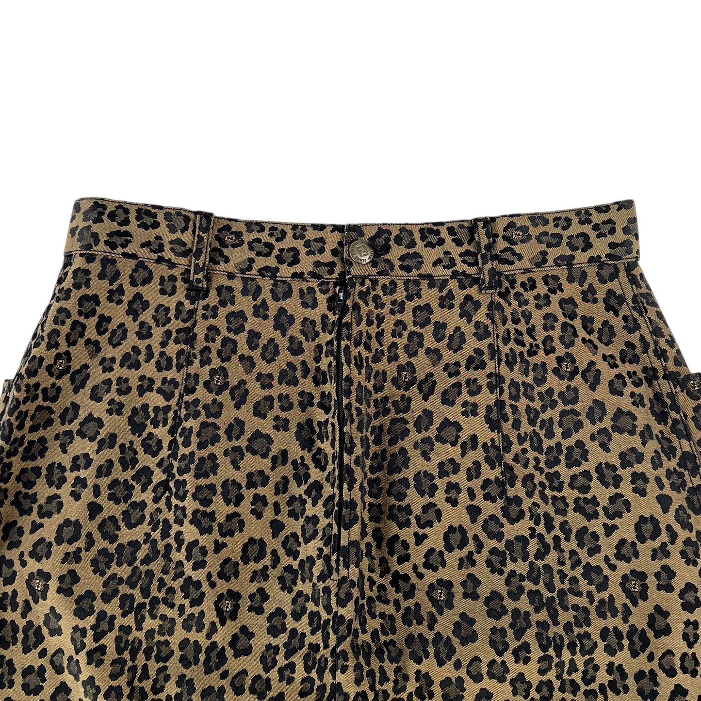 Fendi Vintage Leopard Print Skirt